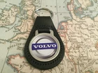 VOLVO Quality Black Real Leather Keyring 5