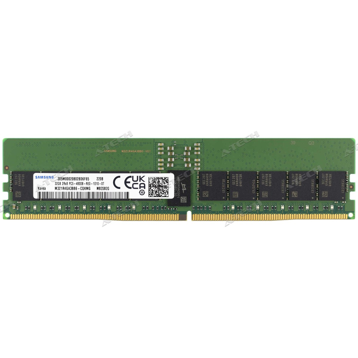 samsung RDIMM memory 32G*16枚 Samsung 32GB 2Rx8 PC5-4800 EC8 RDIMM DDR5-38400 ECC Registered