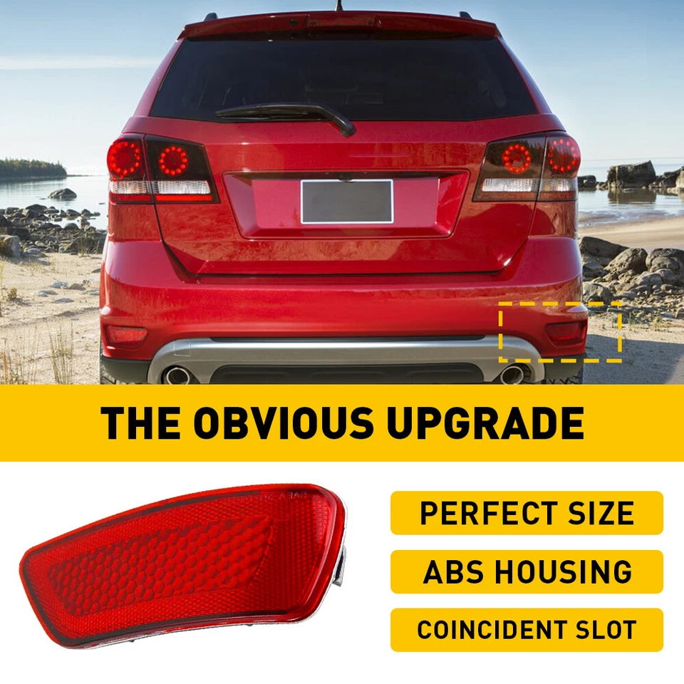 Rear Bumper Reflector Light RH Passenger Side Fit for Jeep Compass Dodge Journey - Image 4 of 4
