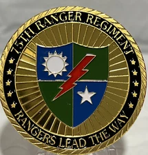 * United States Army 75th Ranger Regiment Challenge Coin “Rangers Lead Way”