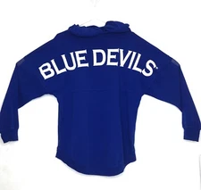 Vintage Duke University Blue Devils Hoodie 3D Puff Vinyl Small