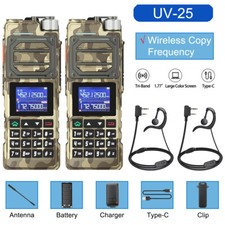 Baofeng UV-25 10Watt Walkie Talkies Long Range Tri-power Two Way Ham Radio 2Pack