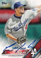 LUIS AVILAN SIGNED AUTO'D 2016 TOPPS CARD #494 LOS ANGELES DODGERS NEW YORK METS
