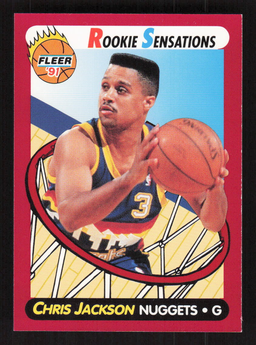 1991-92 Fleer Wheaties #60 Chris Jackson Denver Nuggets