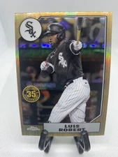 2022 Topps Chrome LUIS ROBERT 1987 Retro Design Refractor Card #87BC-12 Chicago 