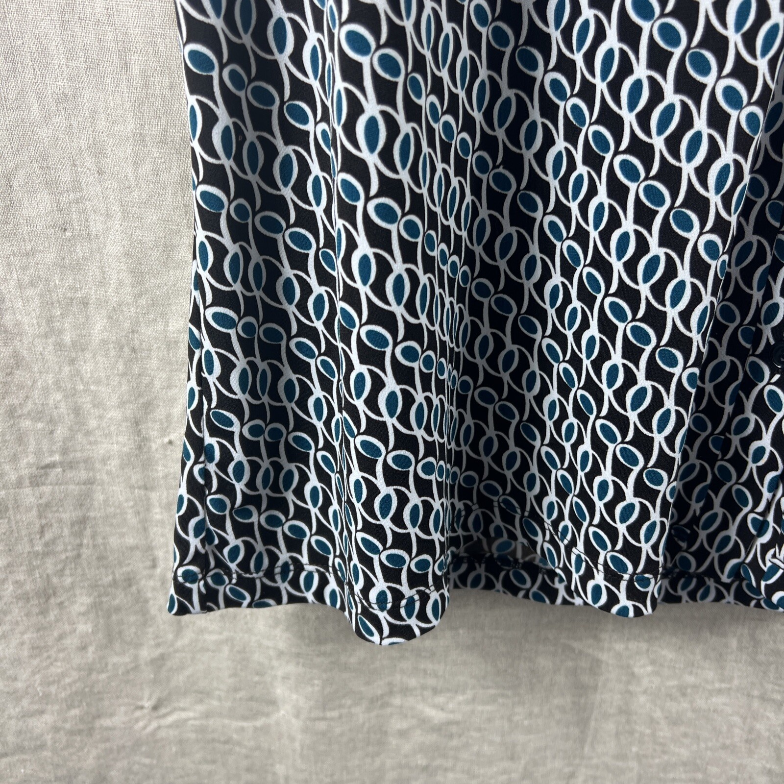 Perceptions Women's Multicolor Patterned Short Sl… - image 2