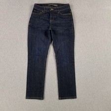 Christopher Blue Size 4 Straight Leg Jeans Quality Denim USA MADE Sexy Dark Wash