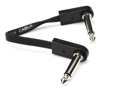 NEW EBS Deluxe Flat Patch Cable - Right Angle to Right Angle - 10cm (3.94'')