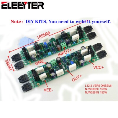 One Pair LJM L12-2 DIY KITS Dual Channels Ultra-low Distortion Amplifiers Board