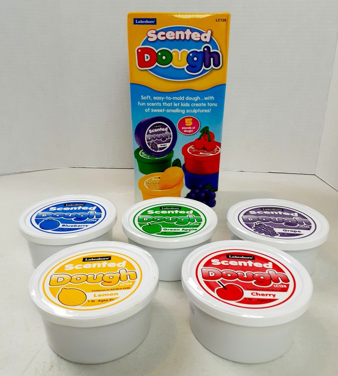 Lakeshore Scented Dough 5lb Assortment Scented Colors 1lb each