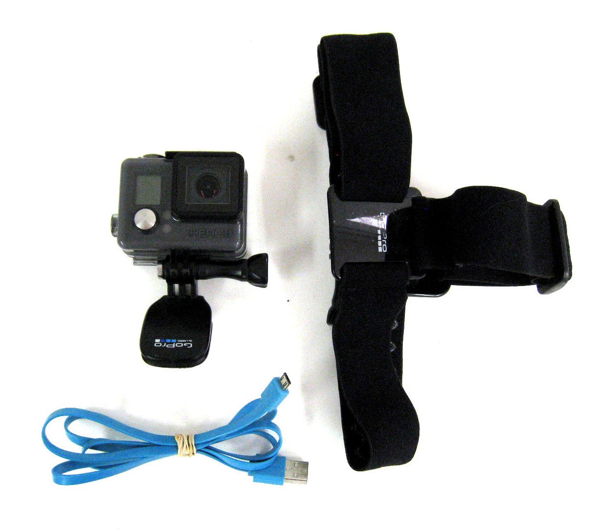 GoPro Hero+ LCD Bundle w/ Water Proof Case + Head Strap + Clip +