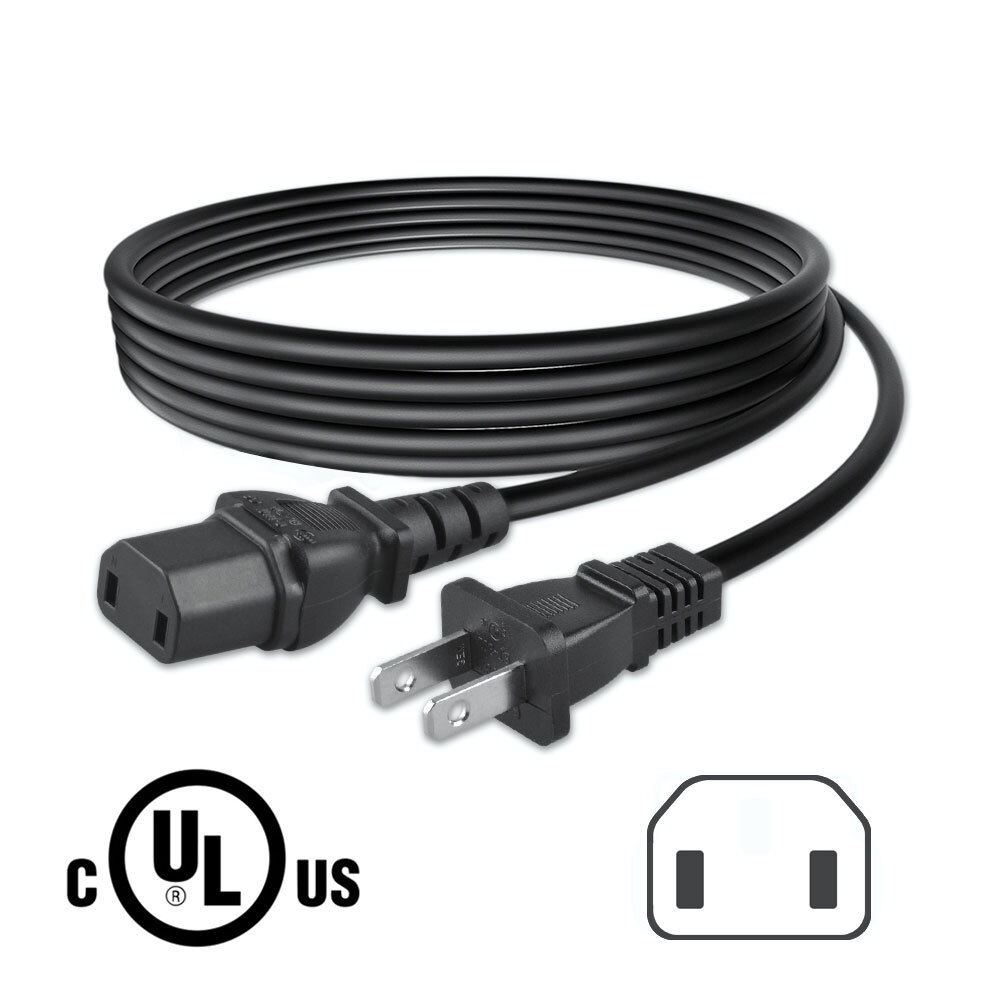 UL 6.6ft AC Power Cord For JI-HAW JHT-038 XBox One 360 UL 6.6ft AC Power Cord For JI-HAW JHT-038 XBox One 360