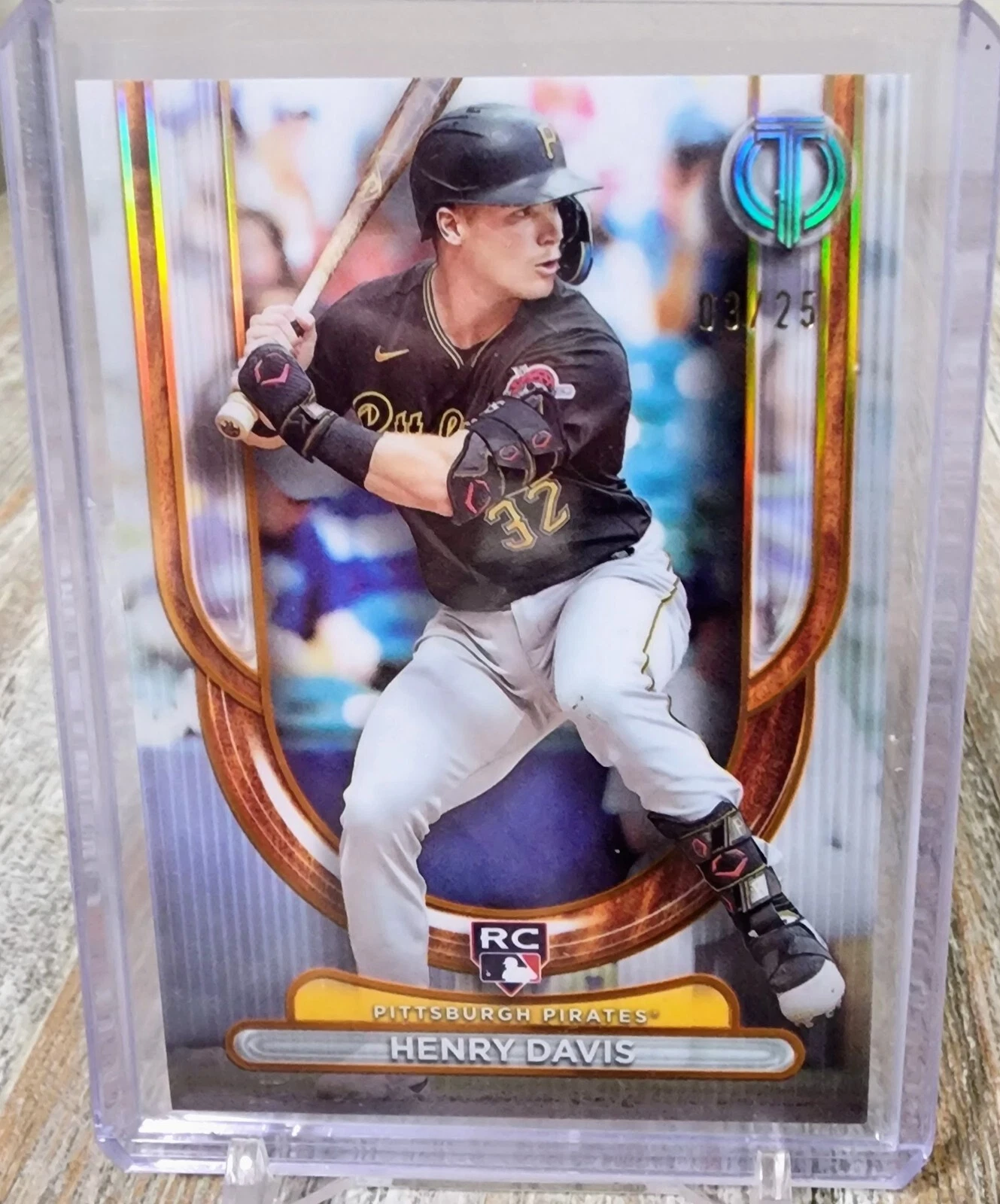 2024 Topps Tribute Henry Davis RC Orange /25 SSP Pirates Rookie Acclimation 100