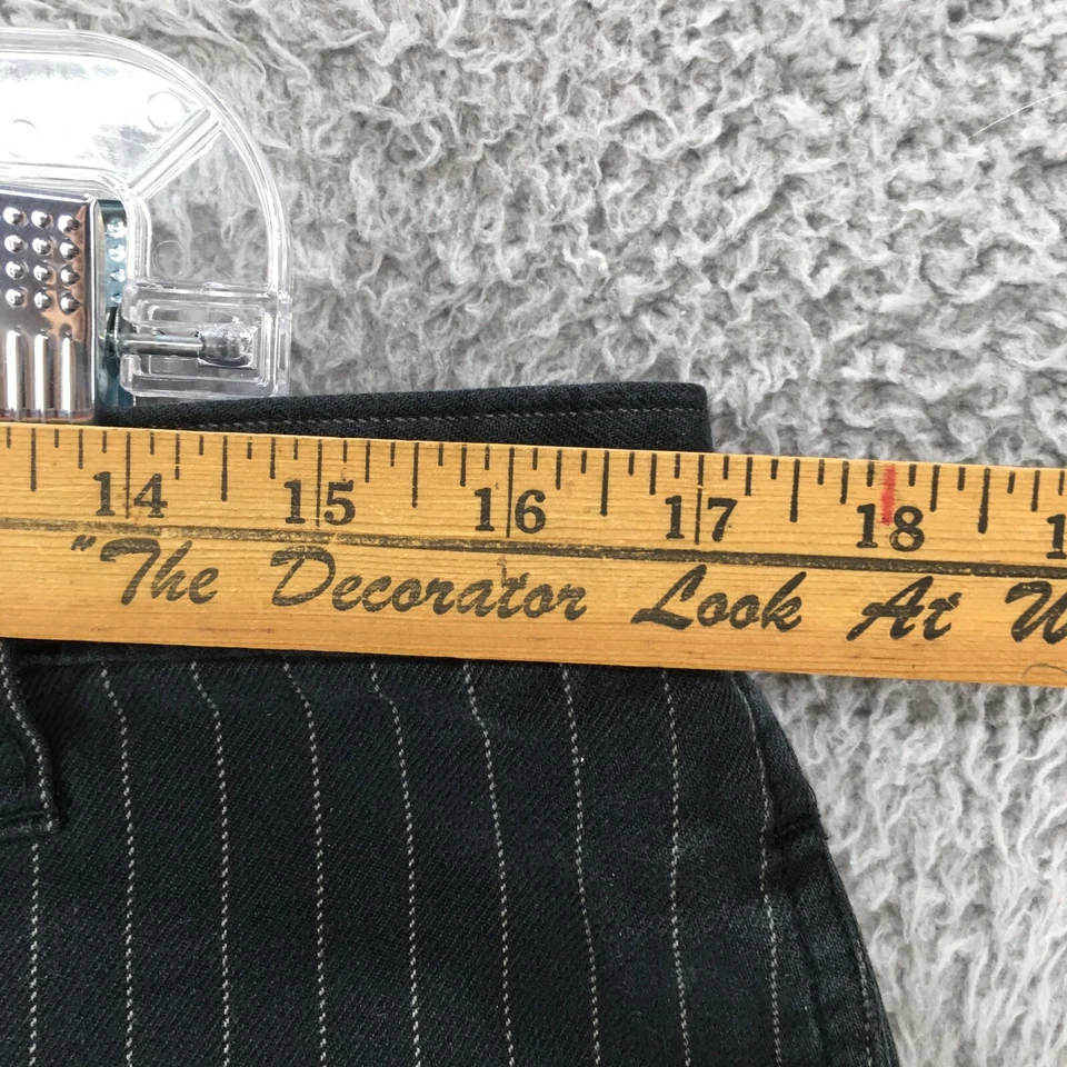 Bermudas cortas Burnside para hombre 36 negras a cuadros mezcla de algodón tiro alto bolsillos laterales Foto 4 de 4