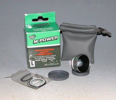 M Power Wide Angle & Macro Conversion Lens for Digital Camera 0.45X (Japan)