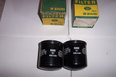 MANN W 814/81 OIL FILTER 2 PIECES NEW TOYOTA AURIS AVENSIS AYGO IQ YARIS VERSO YARI