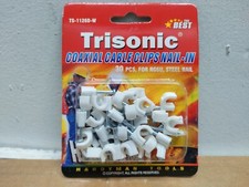 Trisonic 30 Piece Nail & Clip Installation Kit for RG6U Coaxial Cables [NEW]