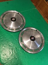 Lot of 2 Vtg 1970s 1980s Gm Buick Hubcap Wheel Rim Hot Rod Roadmaster