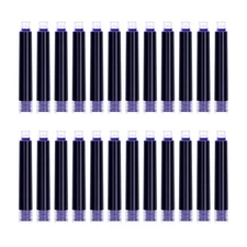 BEILUNER Fountain Pen Set Ink Cartridges Blue Color, Value Pack of 24 Refill ...