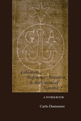 Carlo Dumontet | Collation, Reference Notation, & Statement of Signing | Buch