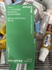 Innisfree Daily UV Defense Mineral Sunscreen SPF 45 1.69 fl oz Exp 03/2026