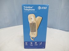 AT T Trimline Telephone Phone 210 with 13 Number Memory 650530033117 QQ 