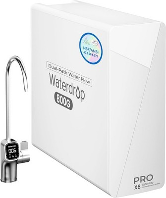 [ Dual Flow] Waterdrop X8-PRO Reverse Osmosis Water Filter, NSF/ANSI 42&58&372