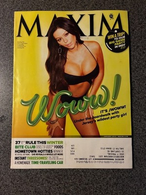 MAXIM MAGAZINE JANUARY 2012 JWOWW COVER Jersey Shore