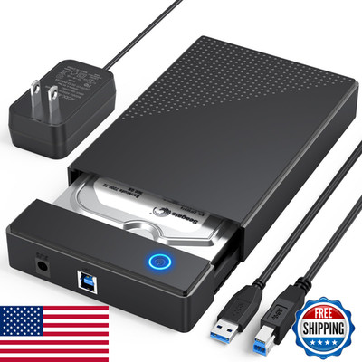 Clavoop 3.5 Hard Drive Enclosure Usb 3.0 Internal/External Hard Drive Case
