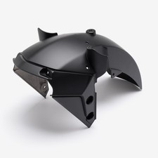 Scooter Front Mudguard Black Mud Flap Painted Plastic Bolt-on MGF442 Easy Fit