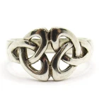 LADIES VINTAGE STERLING SILVER .925 KIT HEATH KH 1998 CELTIC KNOT SIZE 6.75 RING