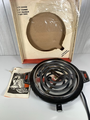 #ad Portable Hot Plate Hamilton Beach Scovill Fifth Burner Model 812 Electric Coil $19.99