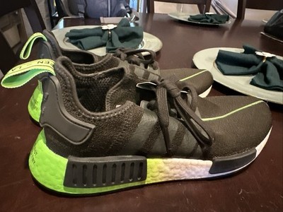 adidas NMD_R1 STAR WARS Yoda Black Green FW3935 Men's Athletic Sneakers 8.5