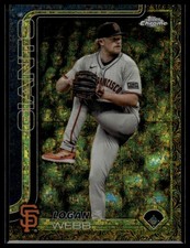 2025 Topps Gilded Collection #166 Logan Webb Gold Mini-Diamond Refractors #/50
