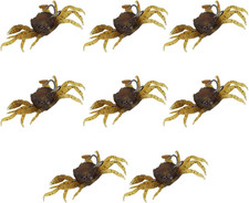 8PCS Artificial Crab Baits, Cranka Crab Lur with Sharp Hooks, Fishing Tackle Acc