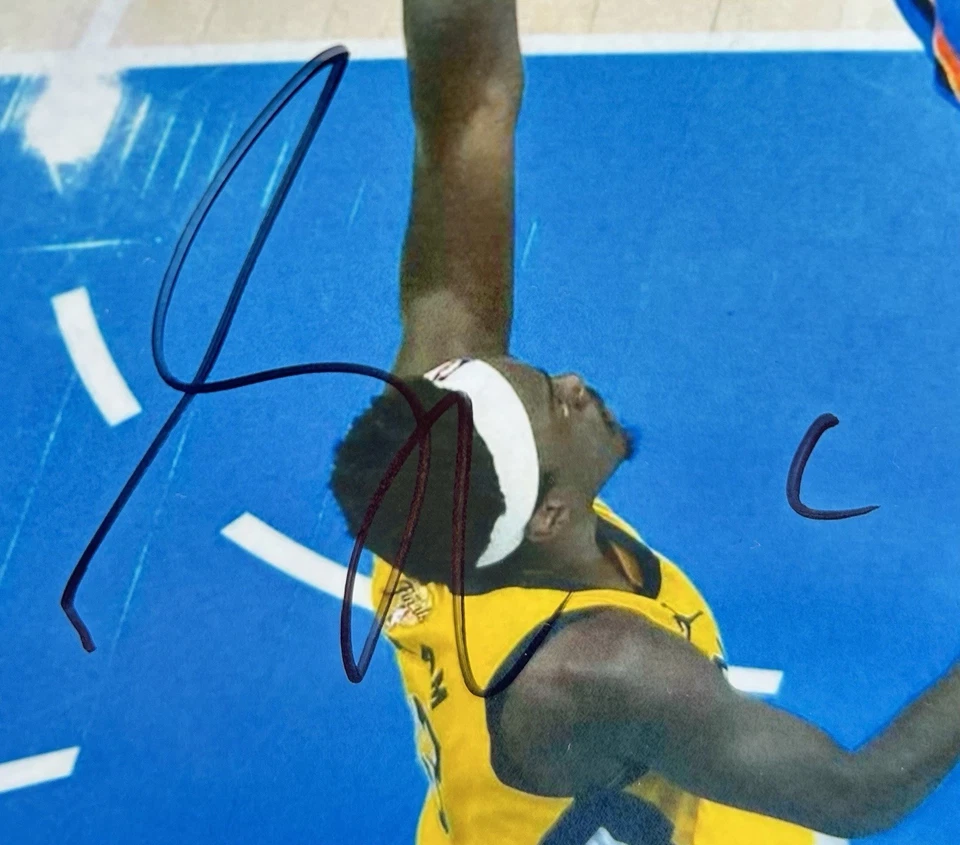 Shai Gilgeous Alexander Signed 8x10 Photo 2025 NBA Finals MVP JSA COA - Image 2 of 3