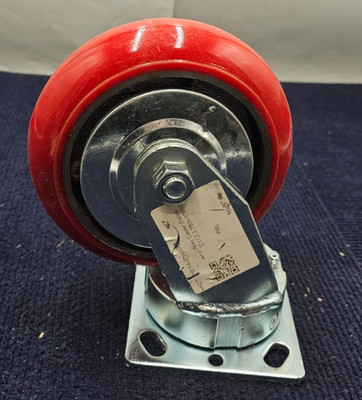 DYT2-3.7 SW-100003 Swivel Cast Assembly HCT-PS14-SWIVEL, Red Wheel