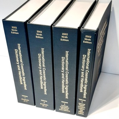 International Cosmetic Ingredient Dictionary - Ninth Edition 2002 4 Volumes CTFA