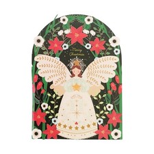 Paper Cut Art Christmas Card Laser Cut Christmas Angel Xmas Greeting Cards