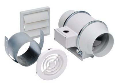 Soler & Palau KIT-TD100 White Td-100 In-Line Fan Kit