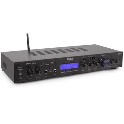 Pyle Home Theater Amplifier Audio Receiver 200W Digital AUX FM Antenna PDA7BU