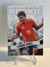 LAMINE YAMAL SPAIN 2024 LEAF "SPECIAL RELEASE" PRIZED ROOKIE #38 SOCCER CARD