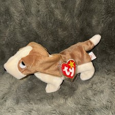 TY Beanie Baby TRACKER the Basset Hound 7 inch Bean Stuffed Animal Toy