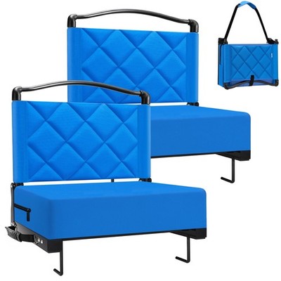 Stadium Seats with Back Cushion, Folding Stadium Seats for Bleachers Hold up ...