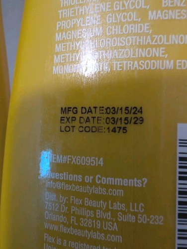 Flex Fresh Fruity Coconut Almond Cleansing Shampoo 15 oz Each Brand New Lot of 2 - Picture 4 of 4