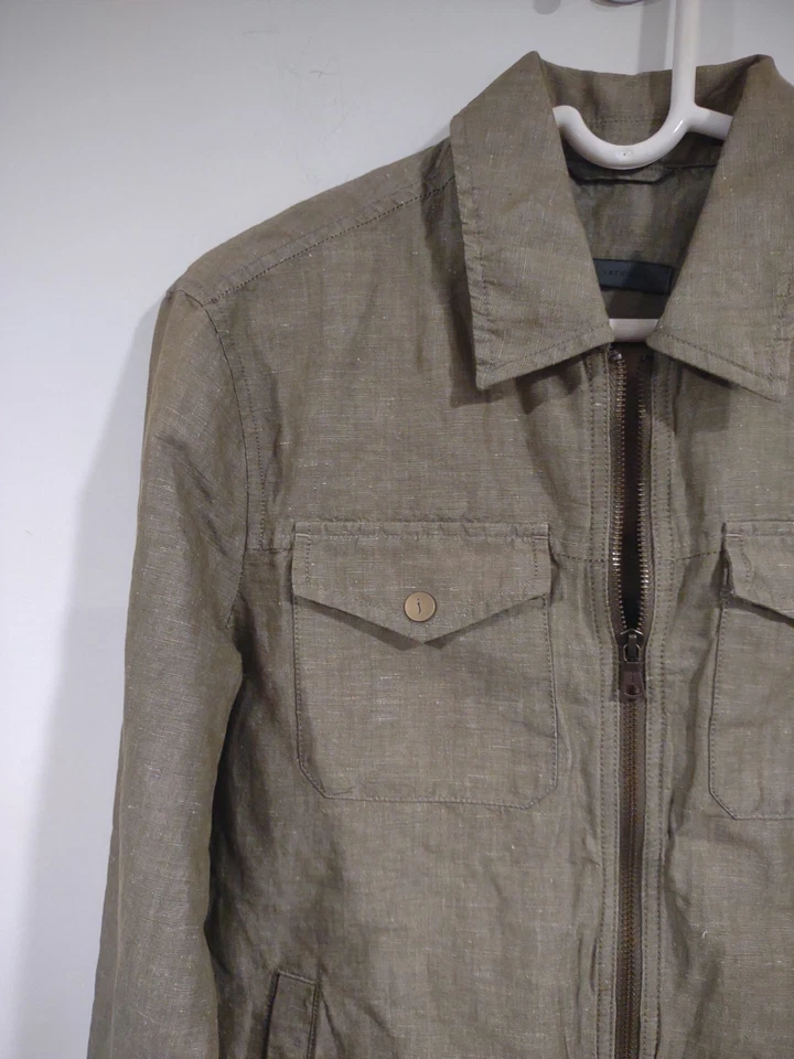 John Varvatos Santiago Linen Shirt Jacket ~ Men's Euro 44/ US XS - Image 4 of 4