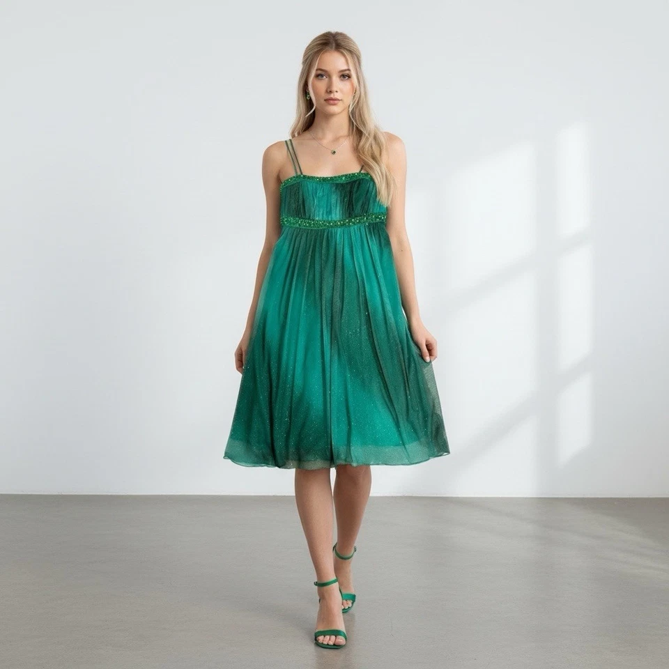 Vintage Jodi Kristopher Womens Babydoll Dress Size Medium Y2K Fairy Grunge HOCO - Image 2 of 4