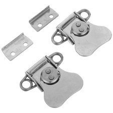 2Pcs Stainless Steel Butterfly Toggle Latch Durable Padlockable Toolbox Closure