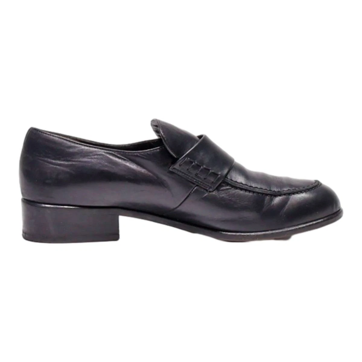 Vintage Paul Green Unisex Black Oxford Shoes Paul Green Munchen Shoes Womens 4.5 UK Casual Loafers Heels  main image 3