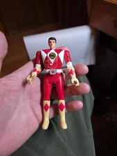 Vintage 1993 Red Ranger Mighty Morphin Power Rangers Flip Head Action Figure